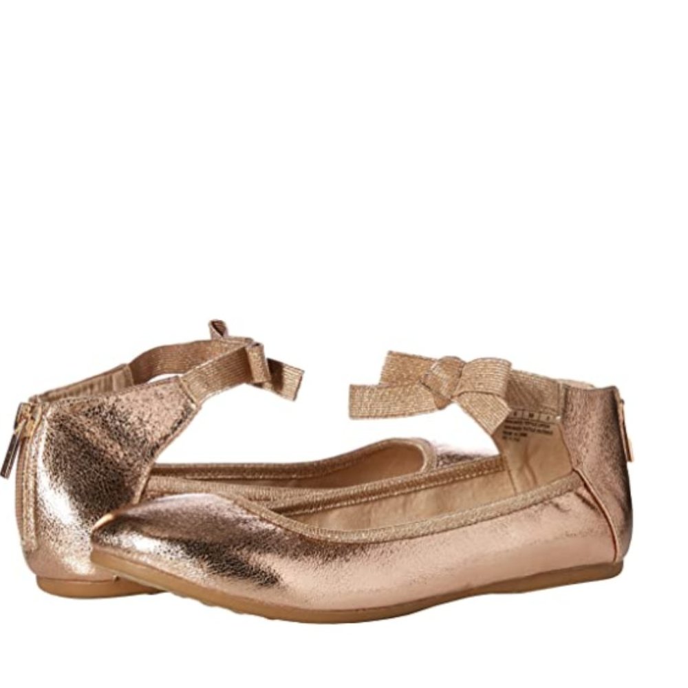 Kenneth Cole REACTION Girl's Bow, Rose Metallic, 3.5